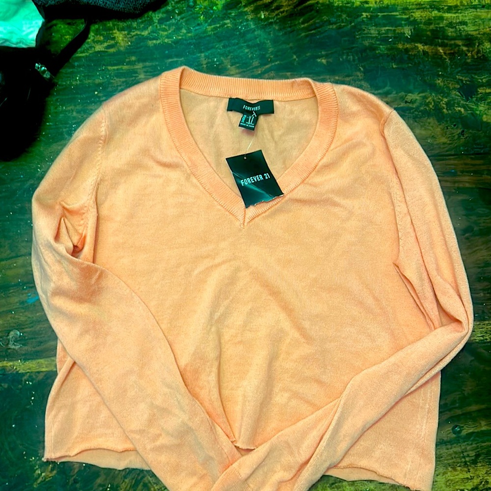 Forever21 coral colored sweater